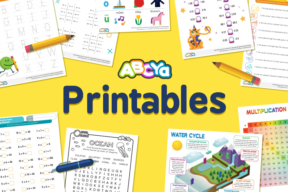 on Twitter "ABCya's worksheets are perfect for classwork or
