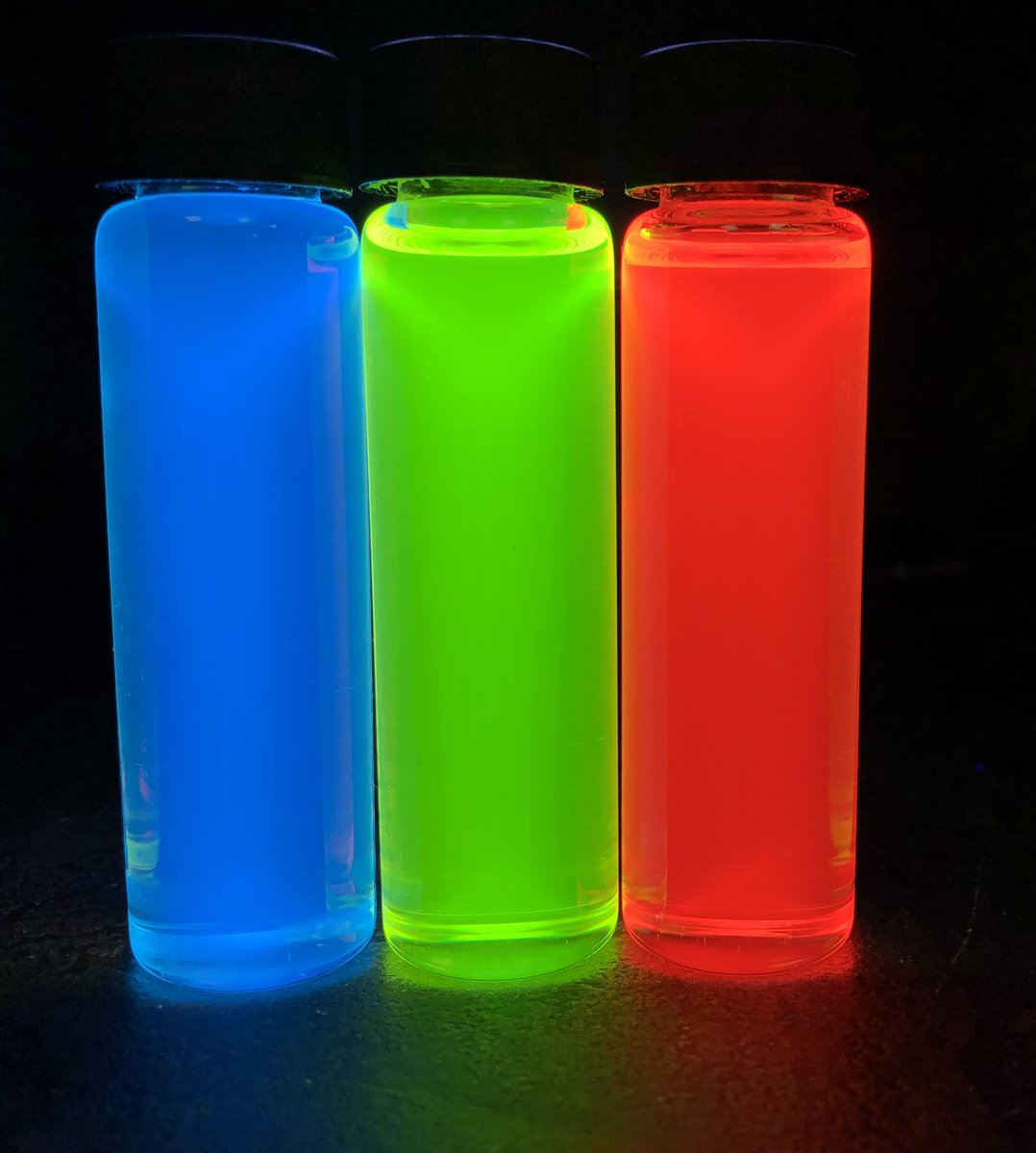 New RGB materials synthesized with the PLQY of ~95% for the modern QLEDs lighting and display technology. Happy #FluorescenceFriday
