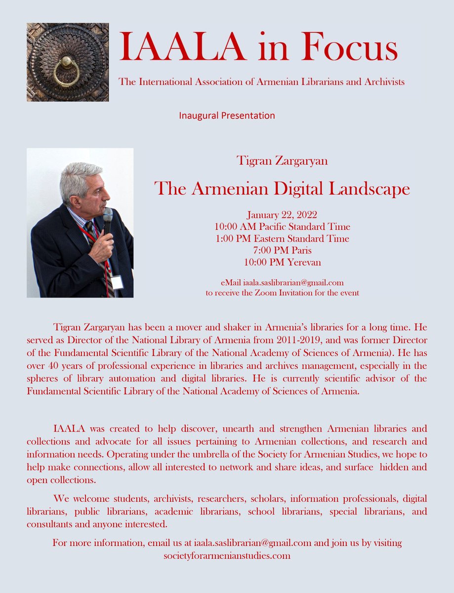 Society for Armenian Studies tweet media