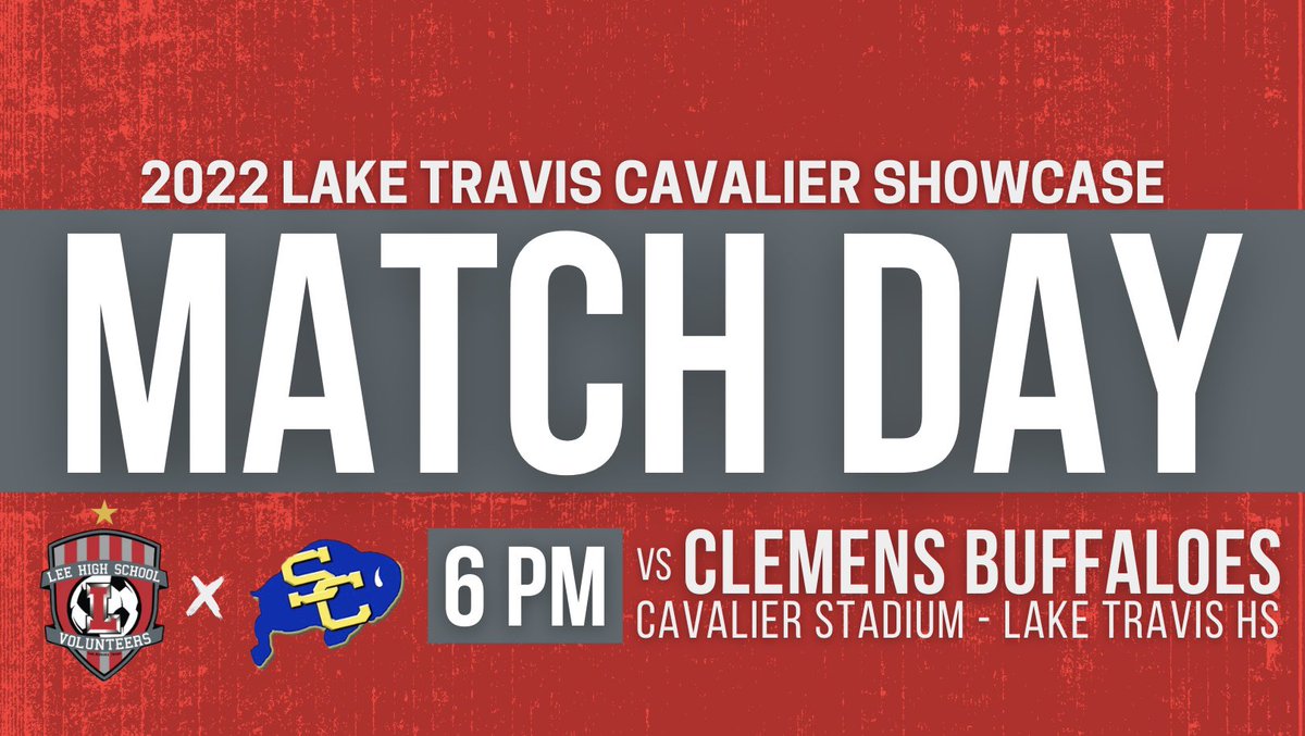 2nd day of play <a href="/LakeTravisHS/">LT High School</a> - it’s #MATCHDAY! #GoVols #RefuseToLose #TXHSSOCScores #210SoccerScores 

🕕 6 PM
🆚 <a href="/clemenssoccer/">Clemens Men’s Soccer</a> 
🏟 Cavalier Stadium
📍 Lake Travis HS
🎟 etix.com/ticket/p/50021…