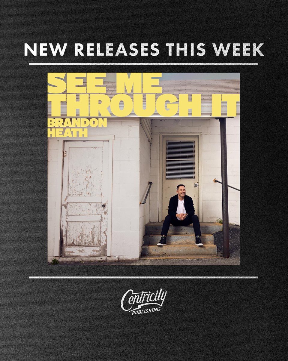 CentricityPub's tweet photo. Brandon Heath has a new single out, now available on all streaming platforms! 

“See Me Through It” by Brandon Heath
Written by:
Brandon Heath(Centricity Writer)
Kyle Williams (Centricity Writer)
Ran Jackson
Heather Morgan https://t.co/XjgXDmItLe