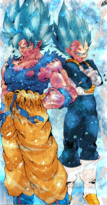 ドラゴンボールレジェンズ
孫悟空&ベジータ(超サイヤ人ブルー)
『オラ達の勝ちだっ!!』
#ドラゴンボール #イラスト 