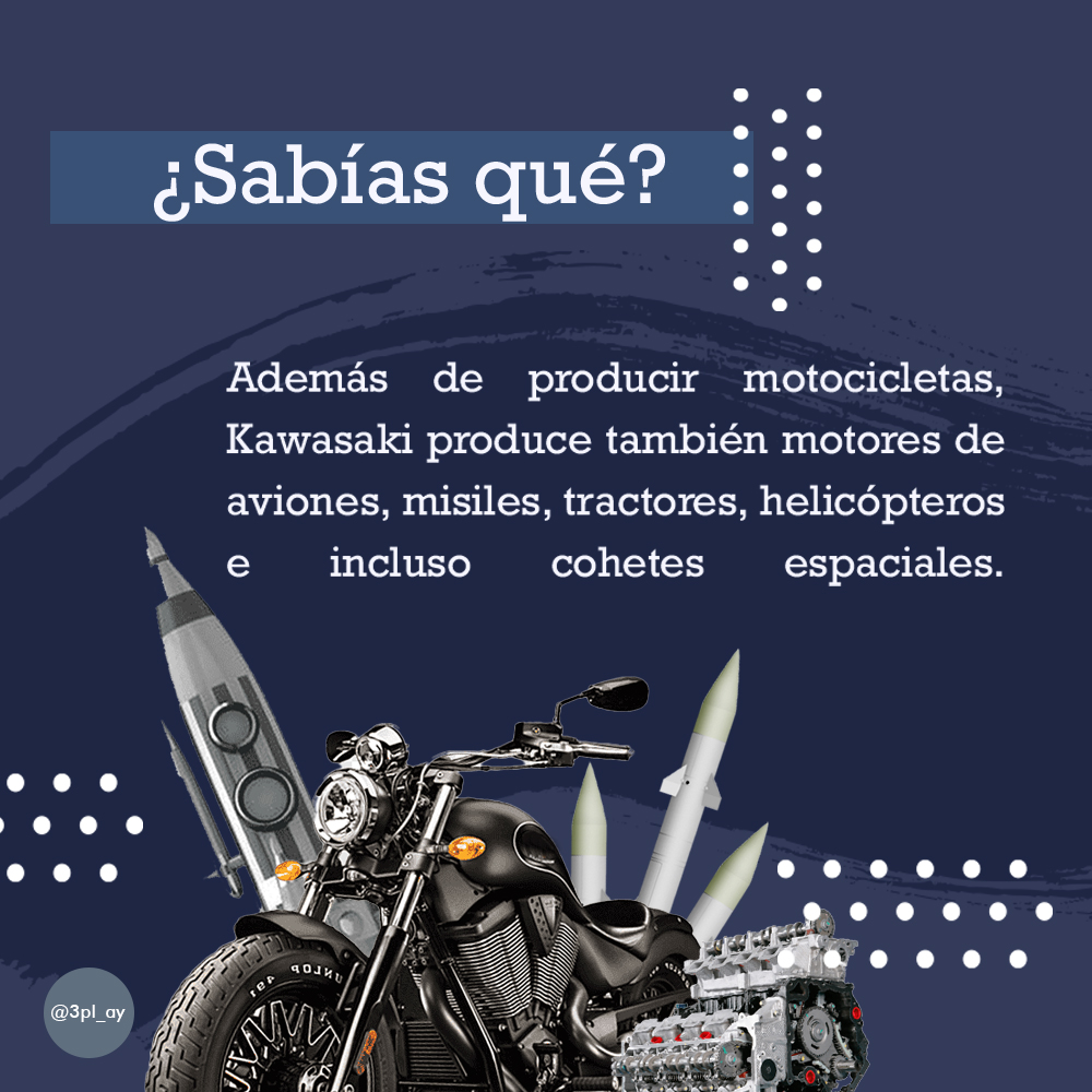 TlahuicB's tweet photo. ¿Sabías qué?

La marca Kawasaki además de producir motocicletas, se encarga de elaborar diferentes productos mecánicos. #kawasaki #motorcycle #3pl_ay https://t.co/PP1MBEUPCY