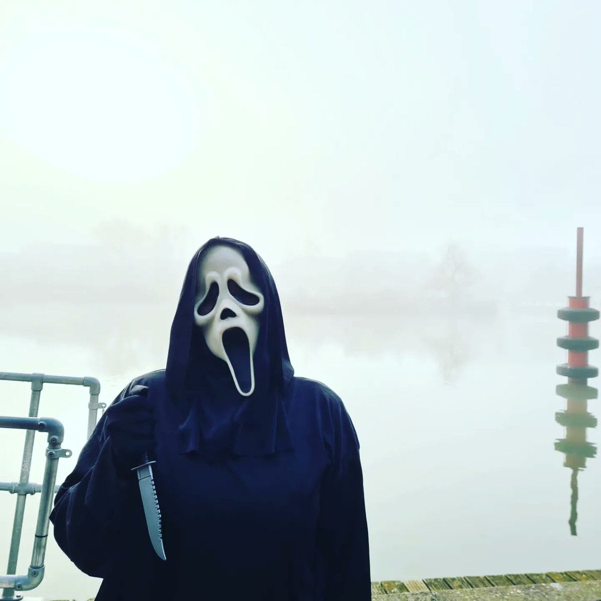 Pot16J's tweet image. What's your favourite scary movie...#Scream 
#SeeScream #Ghostface #stab #Sydney