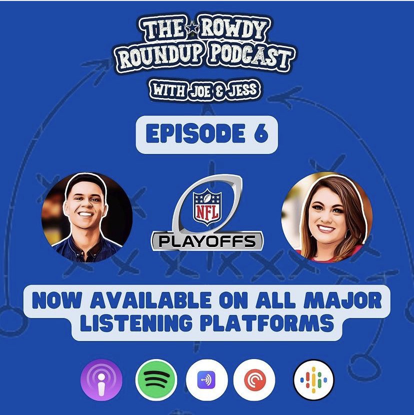 We’re baaaaack!!! 👀 

Check out our latest podcast, where we preview Sunday’s Wild Card matchup between the Dallas Cowboys and San Francisco 49ers.

Listen here 🎙: apple.co/3nudMwl