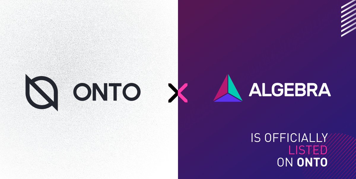 CryptoAlgebra's tweet photo. The Algebra #DEX and its $ALGB token are now listed at @ONTOWallet!

ONTO is the 1st decentralized cross-chain wallet that allows users to manage their digital identities, assets, and data.

Thus, you can newly store your $ALGB at ➡️ https://t.co/1O1HaGZITT https://t.co/m0OFhfV4Wx