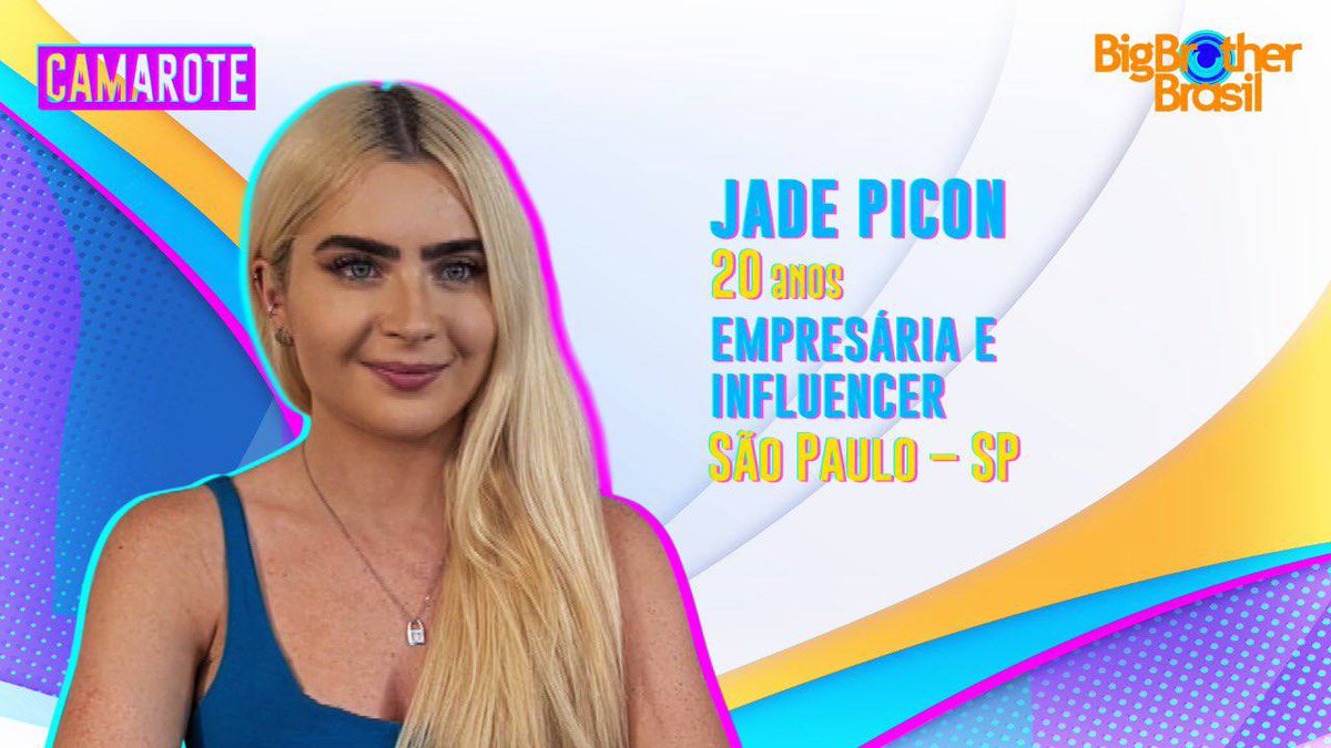 marceloaprigio_'s tweet photo. đ Camarote: Jade Picon
⢠20 anos
⢠Empresåria e influencer
⢠São Paulo - SP
#BBB22 #BBBTeam https://t.co/FfM1Exobut