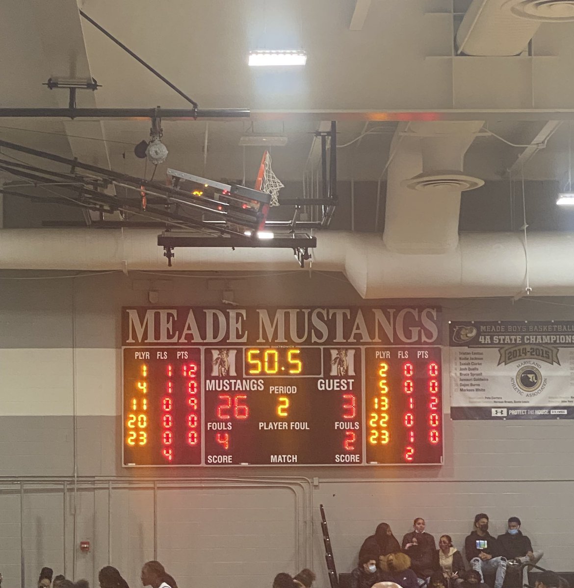 MeadeHSAACPS's tweet photo. End of one, Lady Mustangs out to an early lead #GoMeade https://t.co/3BIhAzSfbs