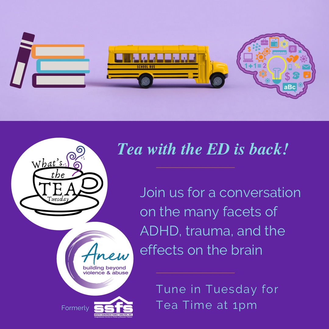 Anew_DV's tweet image. Tea with the ED is back on Tuesday, Jan. 18th at 1 pm! The topics for our first episode of 2022 will be attention-deficit/hyperactivity disorder (ADHD), trauma, and the brain. Join us for a great conversation!