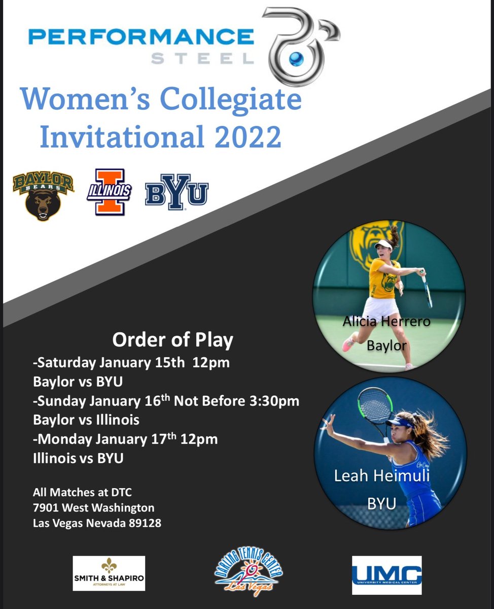 KeithFridrich's tweet photo. Anyone in town looking to see some high level tennis, we have this Round Robin going on this weekend @TennisDarling 

@IlliniWTennis 
@BaylorWTennis 
@byuwtennis https://t.co/bIpa9YISya