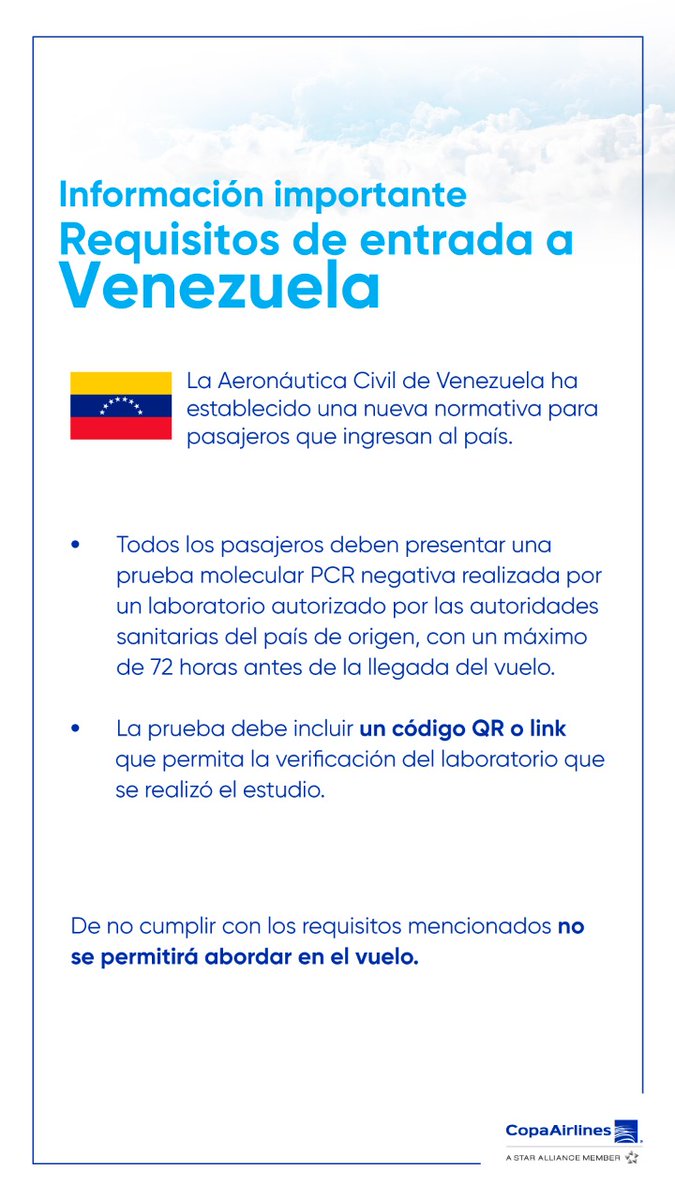 ¿Viajas a Venezuela? 👁️ Esto te interesa
<a href="/CopaAirlines/">Copa Airlines</a> #frecuenciaturistica