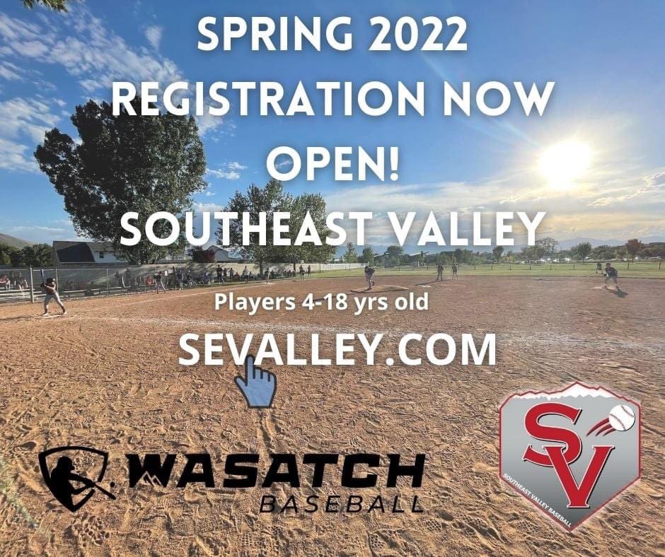 Baseball is Back! Spring 2022 Registration Now Open! SEValley.com