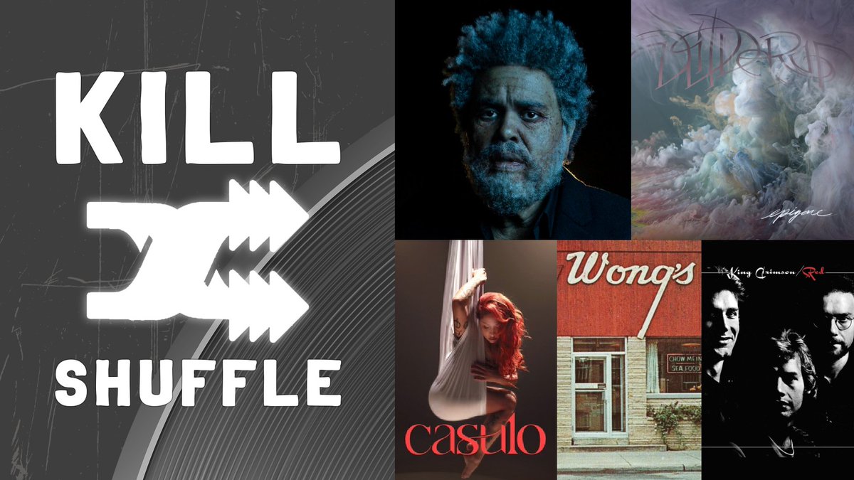 KillShuffle's tweet photo. That’s 2022 to you! Yes indeed, it’s a new year and a new us, and four new releases we could potentially be talking about in our *next* Top 20 special… but will we?

REVIEWS: The Weeknd / Wilderun / Pitty / Cory Wong / King Crimson

Listen &amp; follow: https://t.co/JjZPPOXlYQ https://t.co/YNvUBRyGp1