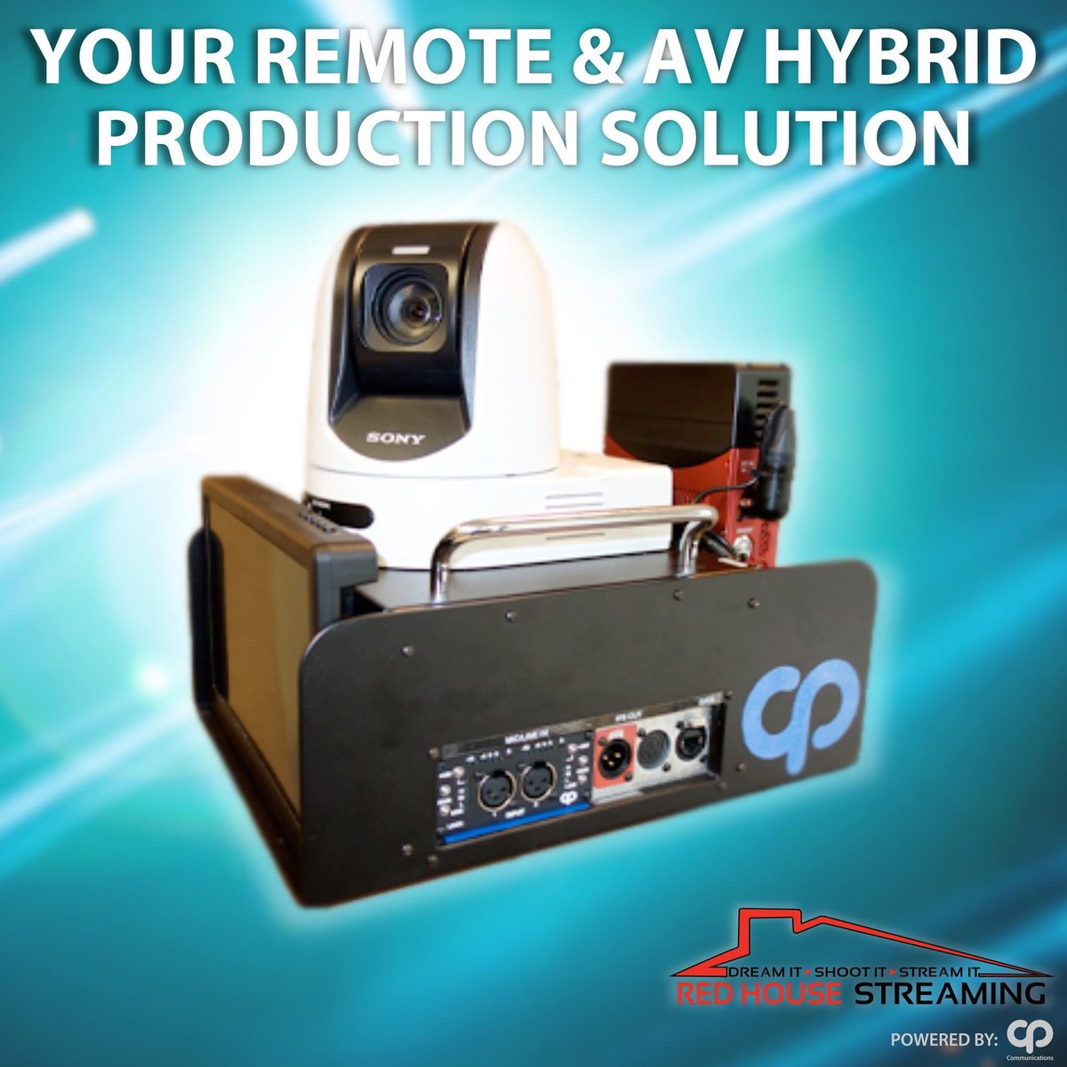 RedHouseStream1's tweet photo. The Red House Streaming CamSTREAM, powered by CP Communications, is your remote and AV hybrid production solution! Contact us at (800) 762-4254 to learn more.

#redhousestreaming #cp_comms #camstream #livestream #remoteproduction #streaming #bondedcellular @CP_Comm https://t.co/1ltV5XicEJ