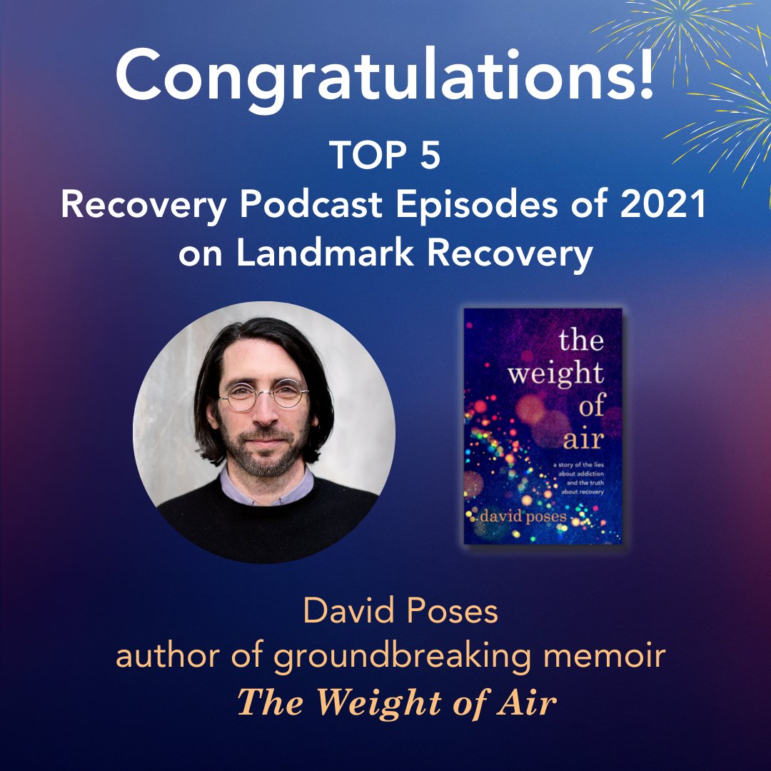 Sandra Jonas Publishing (@sjonasbooks) on Twitter photo Congratulations to <a href="/Davidthekick/">david poses</a>, author of The Weight of Air! His talk with <a href="/LandmarkRecover/">Landmark Recovery</a> was named a Top 5 Recovery Podcast Episode of 2021.
Listen to David and Zach Crouch HERE: landmarkrecovery.com/top-5-recovery…
#mentalhealth #opioidcrisis #Buprenorphine #addictionrecovery Congratulations to <a href="/Davidthekick/">david poses</a>, author of The Weight of Air! His talk with <a href="/LandmarkRecover/">Landmark Recovery</a> was named a Top 5 Recovery Podcast Episode of 2021.
Listen to David and Zach Crouch HERE: landmarkrecovery.com/top-5-recovery…
#mentalhealth #opioidcrisis #Buprenorphine #addictionrecovery