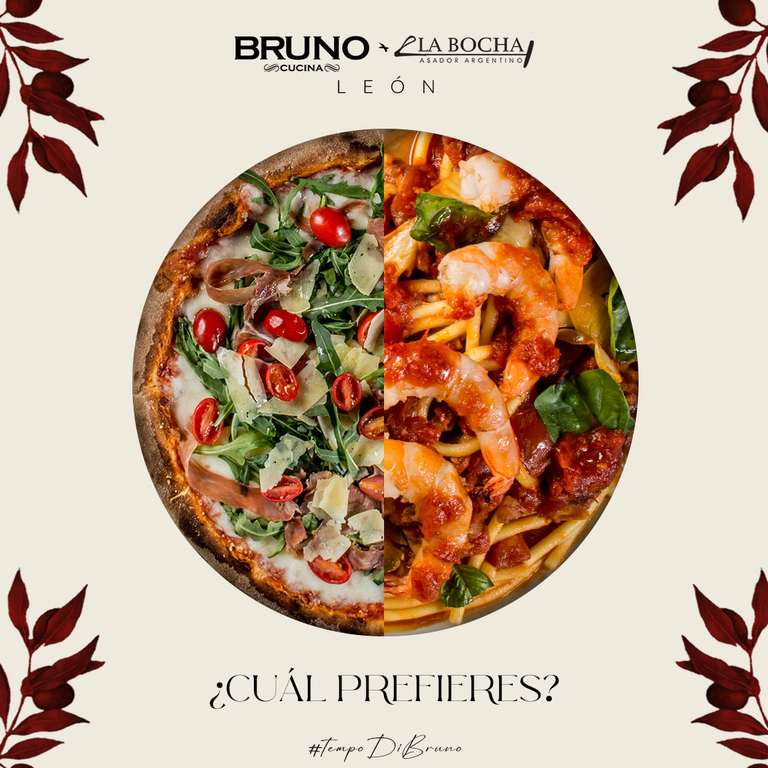 BrunoBochaLeon's tweet photo. Coméntanos ¿Cuál prefieres? pizza o pasta 

Reserva vía:  WhatsApp Bruno Concierge (442) 70 80 100 o al teléfono (477) 68 85 270.

 Open table → https://t.co/f1r2xDhZvu

Visítanos en: Paseo de los Insurgentes 3356, San José de las Piletas, León, Gto. https://t.co/WAqJKyiY5z