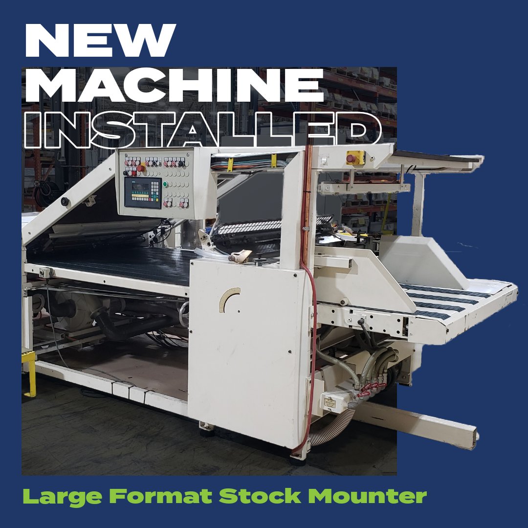 Litho mounting is one of the fastest growing operations. In order to support this growth, we have added a large format Stock Mounter (59" x 81" ). Help us kick off the New Year with your latest project!
#lpipossibilities #stockmounter #newmachine #limitlesspossibilities