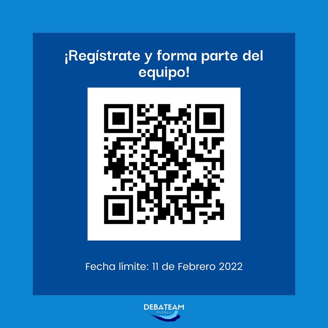 debateam's tweet photo. ¡Te estamos buscando!👀

Consulta los requisitos y regístrate para formar parte de la Mesa Directiva y Líderes de Equipo 📲(link en bio o escanea el código QR).

Link de registro👇
https://t.co/s8EMK97kca

🗓 Fecha límite de registro: 11 de Febrero de 2022. https://t.co/5tDT2sQ50n