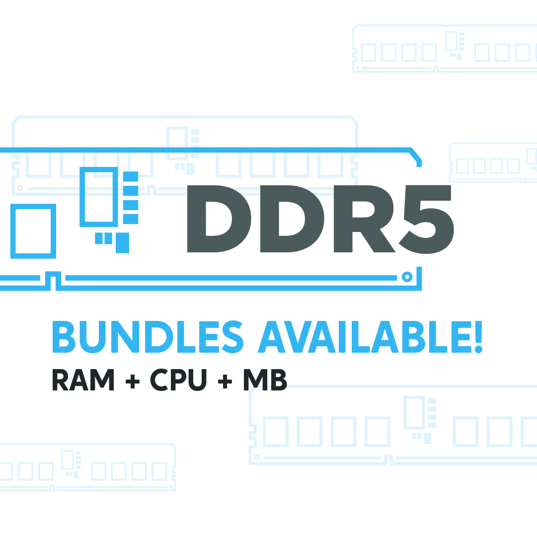 alertsbycentral's tweet photo. We have a limited amount of DDR5 memory + (CPU (12th Intel) and Motherboard (LGA1700)) bundles available landing today. Quantity is limited so it will be in-store only. Click the link below for details. 
#DDR5 #centralcomputers

https://t.co/8sPMRFfuFV https://t.co/H9bnpza73N