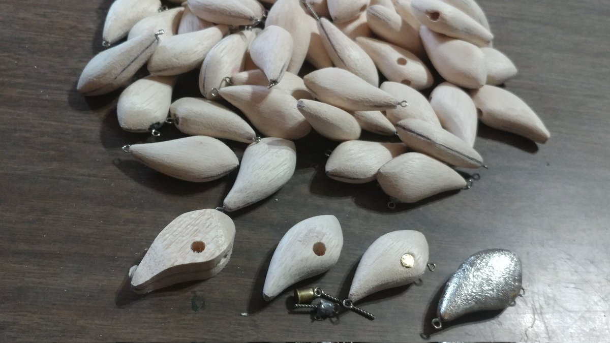 CustomRyans's tweet image. Handmade balsa fishing lures
