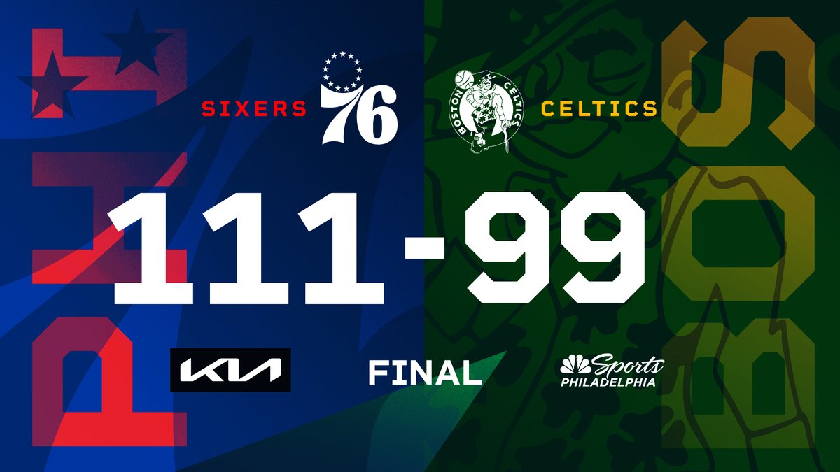 NBC Sports Philadelphia on Twitter: "The Sixers now have a 2-1 edge over Boston in the season series. @Kia https://t.co/biPIUYrXYx" / Twitter