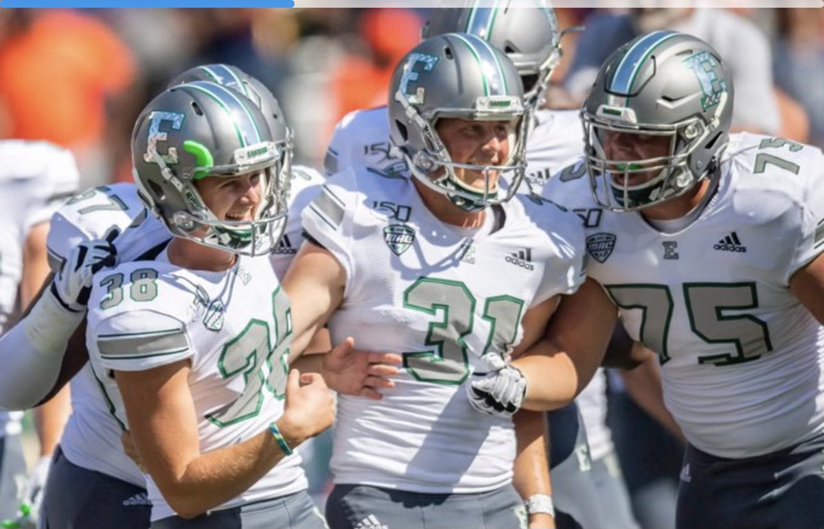 After a great conversation with <a href="/Coach_Creighton/">Chris Creighton</a> I am excited to receive an opportunity to play at Eastern Michigan <a href="/EMUFB/">Eastern Michigan Football</a> <a href="/CoachSCoughlin/">Sean Coughlin</a> <a href="/McclanathanOL/">Michael McClanathan</a>