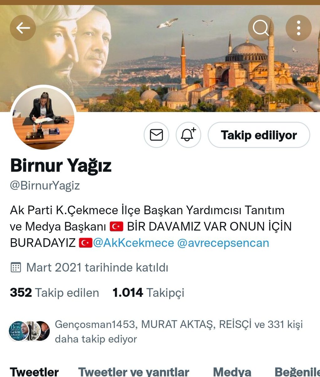 İşinden,Ailesinden,vaktinden fedakarlık yaparak burada HakDava peşinde koşan Gerçek Dava insanlarına Reva gördüğünüz muamele bumudur.
Yazıklar olsun.yuh yuh yuh...
Takip Edip daha sonra takipten çıkmak neden ? Bumu sizin Dava şuurunuz??
<a href="/BirnurYagiz/">Birnur Yağız</a> Hakkımı helal etmiyorum