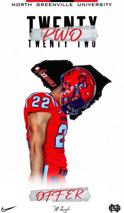 Beyond Blessed to have received a PWO Offer from North Greenville University⚔️ <a href="/GregPort17/">Greg Porter</a> @CoachDuncanNGU <a href="/NGUFootball1/">North Greenville Football</a> <a href="/train0187/">TRAINBUILT PERFORMANCE</a>