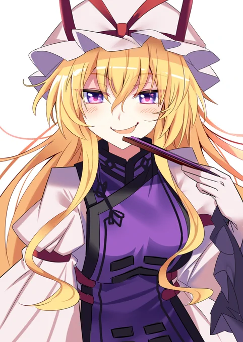 #絵柄が好みって人にフォローされたい 
八雲紫のこういう顔好き! 