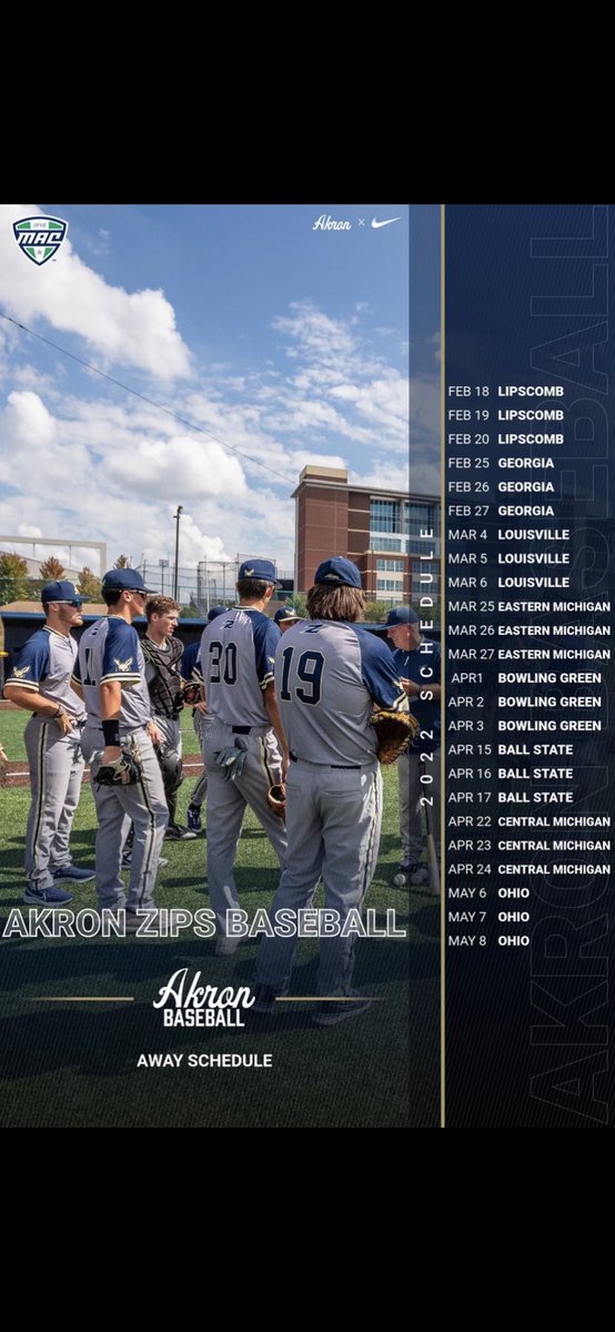 Akron Zips Baseball tweet media