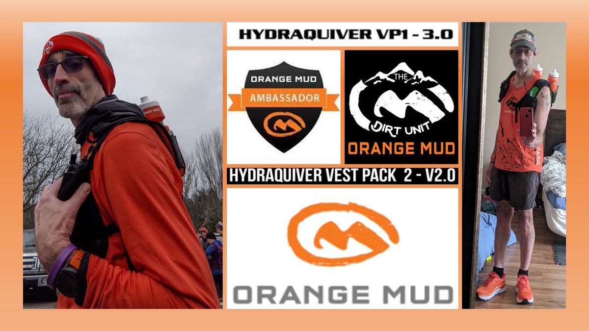 CTRunner21's tweet photo. Excited- #2022 @Orangemud #dirtunit #everydaydirt #orangemud Love the HydroQuiver Vest Packs. Light weight, breathable, easy to fill & tons of pocket space. Check out their clothing line. Don't forget the transition wrap.
Use code ADAM15 for 15% off
https://t.co/Wa50Qp5hwv https://t.co/PfnrtwBGCn