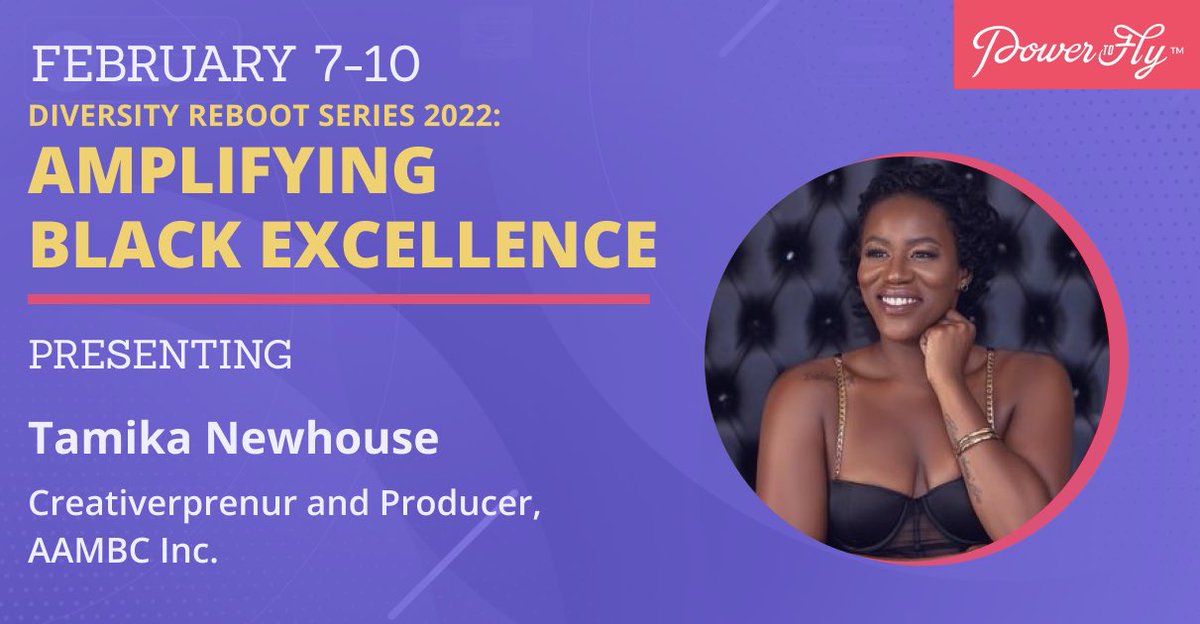 tracesofmika's tweet photo. @tamikanewhouse will be the keynote speaker at @powertofly’s “Amplifying Black Excellence” conference. Register for your virtual spot here https://t.co/vxAi8D3i2G https://t.co/HeUCKeQXSW