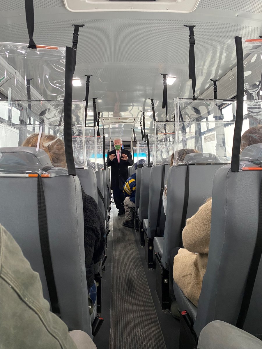 MaineDevFound's tweet image. MDF's ICL Cadillac Class field trip to Brunswick Landing business park. Boots on the ground learning &amp;amp; crash course in COVID precautions/innovations! Special thanks Masked Man Jeff Jordan of @mrramaine  for hosting and insights! @therichbrooks @flytenewmedia @bangorsavings