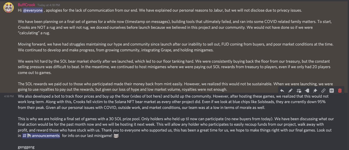 The Crooks tweet media