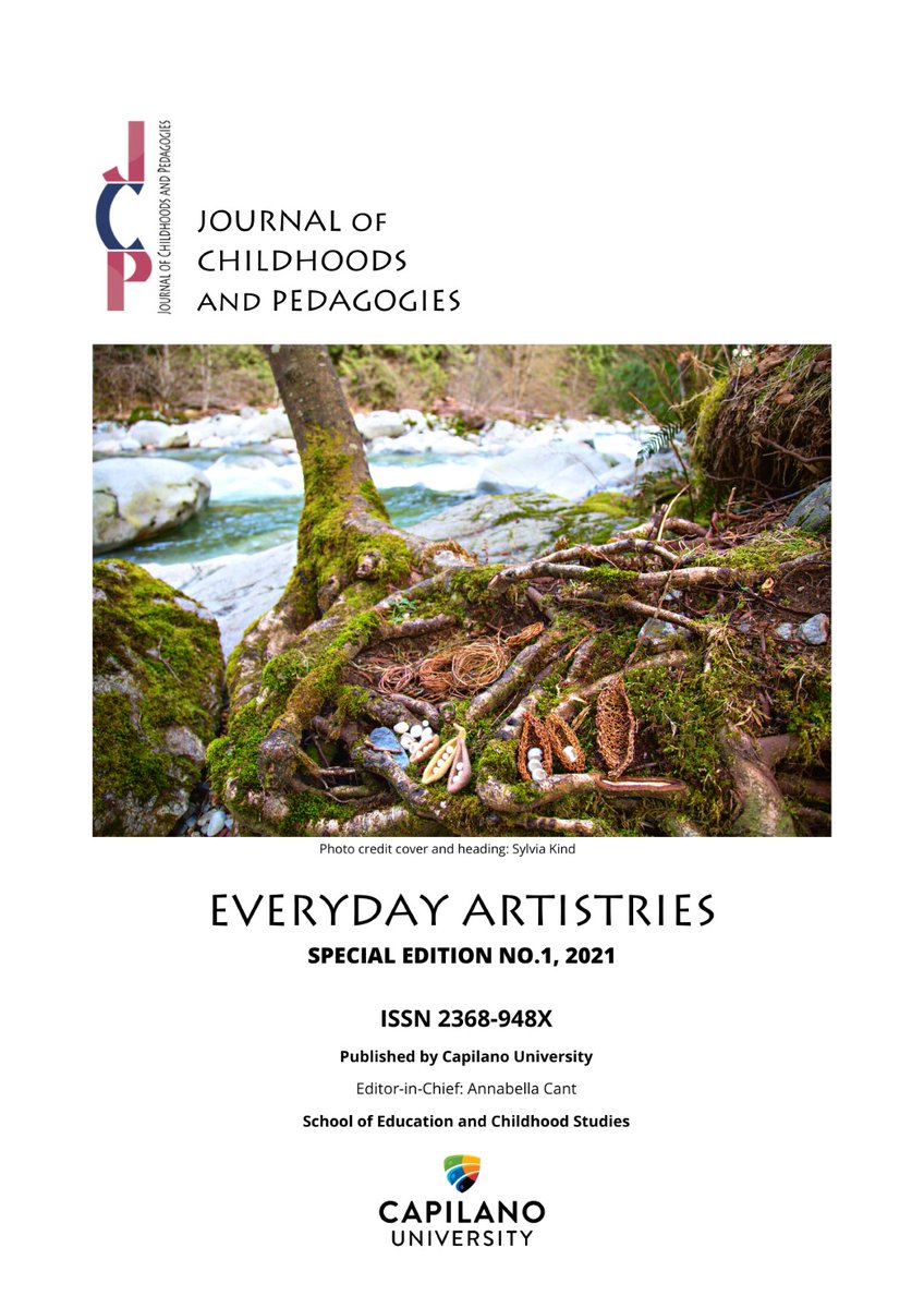 Proud to share the new Special Edition of our online Journal of Childhoods and Pedagogies. journals.sfu.ca/jcp/index.php/…