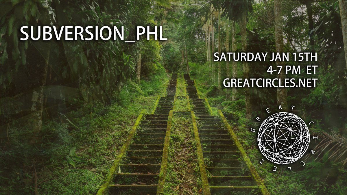 Tomorrow 1/15 we are back with our monthly show on <a href="/greatcircles/">Great Circles</a> radio. @djsideswipe will be riding solo on the decks for 3 hours of bass heavy vibes to lift those winter blues. Lock in 4-7pm ET at greatcircles.net 🔊