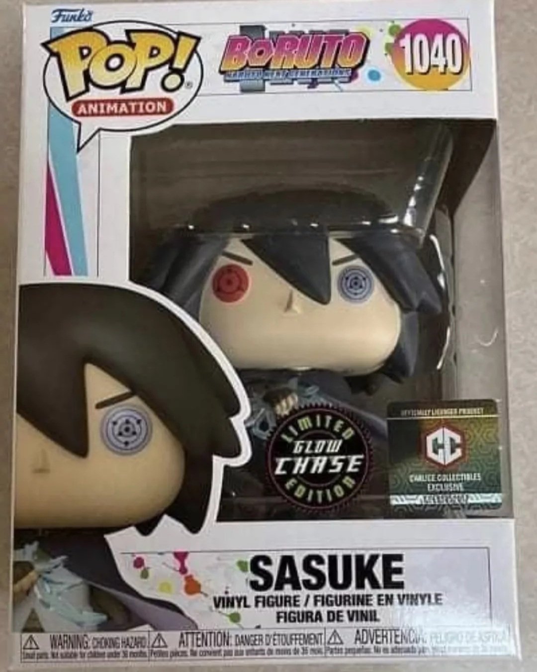 Sasuke with Lighting Sword Glow Chase 