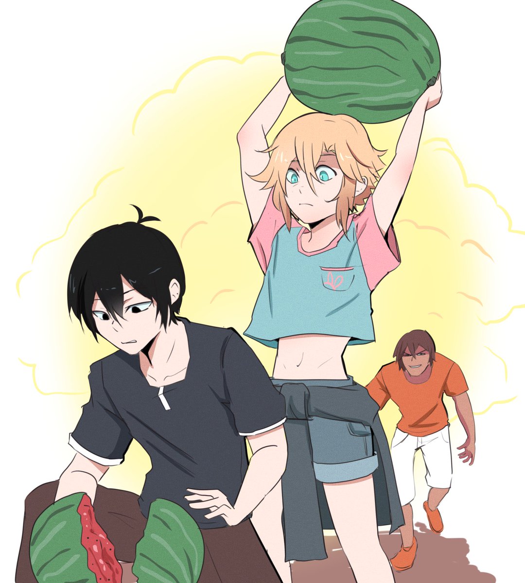 RT @buggy_tofu: Idk I want to draw basil holding a water melon #omori #omorifanart https://t.co/FHCICyCw0X