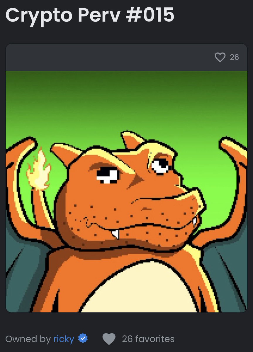 I just watched <a href="/LoganPaul/">Logan Paul</a> get scammed out of 3.5 million dollars off fake Pokémon cards.

<a href="/Banks/">Banks</a> do my brother a favor and sell him your first edition Churizerd to brighten his spirits!

I’d think he’s want this Pervymon 😎

opensea.io/assets/0x495f9…