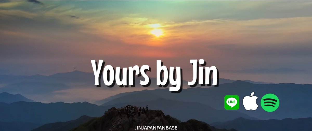 Jinの優しく力強い歌声は何度聴いても良いですね💜LINE🔗Apple🔗 Spotify🔗 🌍ARMY💜 Please retweet J-ARMY's reply🙏🇯🇵ARMY#방탄소년단진 #진 #Jin #Seokjin @BTS_twt  #Yours_Jin Yours JIN 