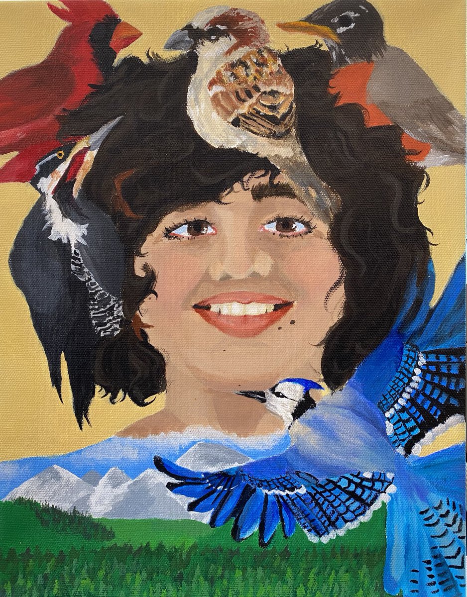 WahconahART's tweet photo. Acrylic Painting - portrait of a friend by Mars @CBRSDArts #ArtMajor #WahconahArt #Wahconah #Wahconahrhs https://t.co/ZbqjIkIauy