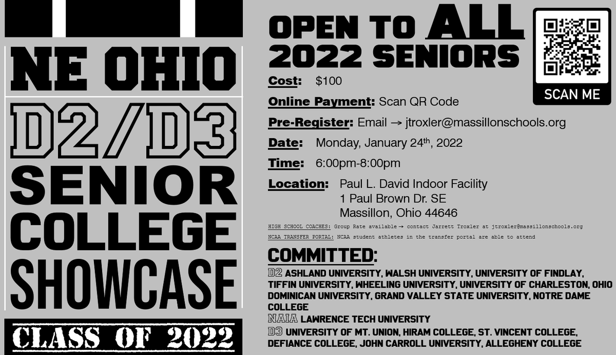 CoachNMoore's tweet photo. Northeast Ohio D2/D3 Showcase -> January 24th https://t.co/8qFjy8rf6Z