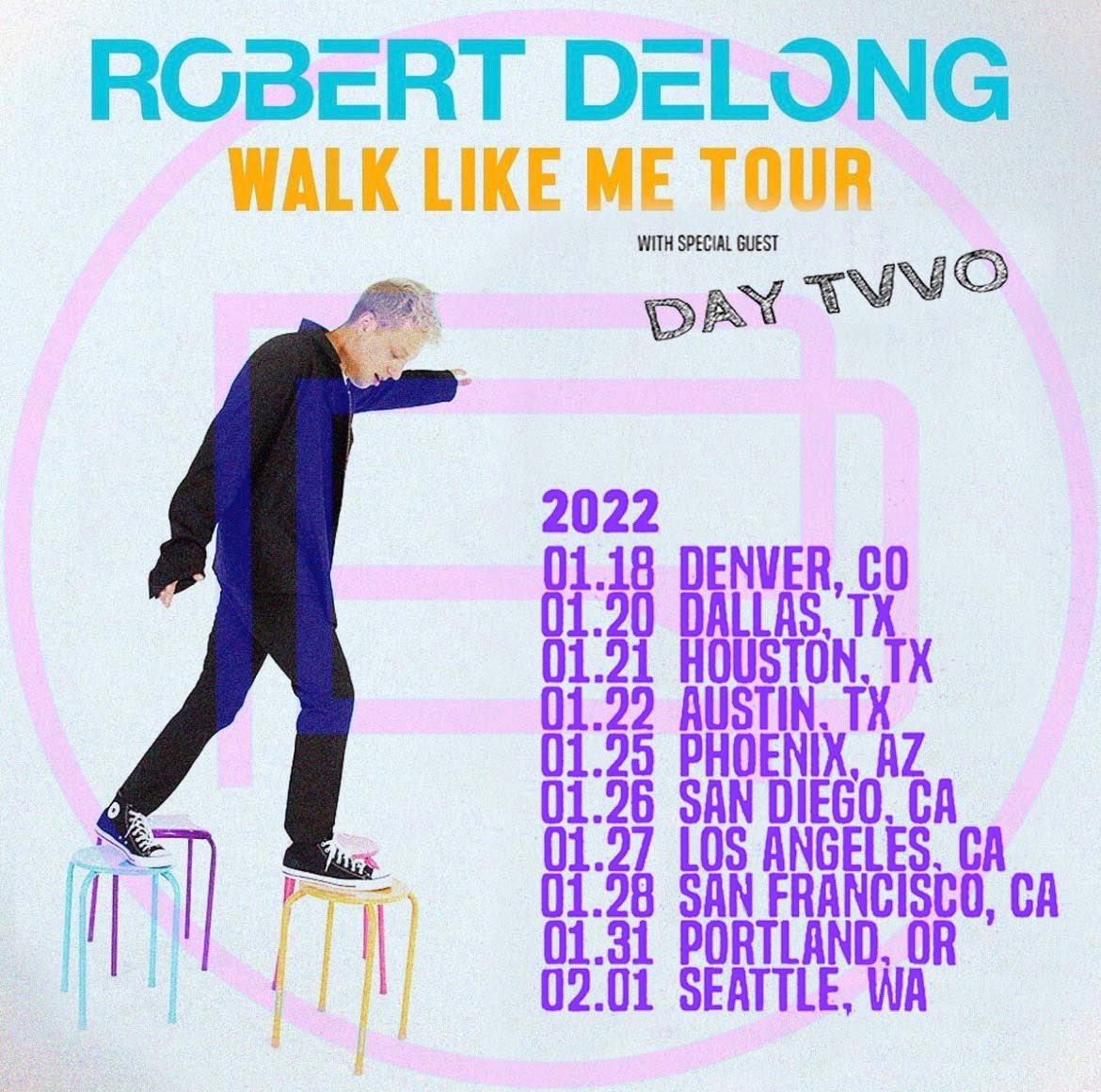 DeLongMusic's tweet image. Who’s ready for my second leg of tour?! Excited to announce that I’m bringing special guest @daytvvo with me on this run! VIP upgrades are still available, so make sure to get yours before they sell out 😎