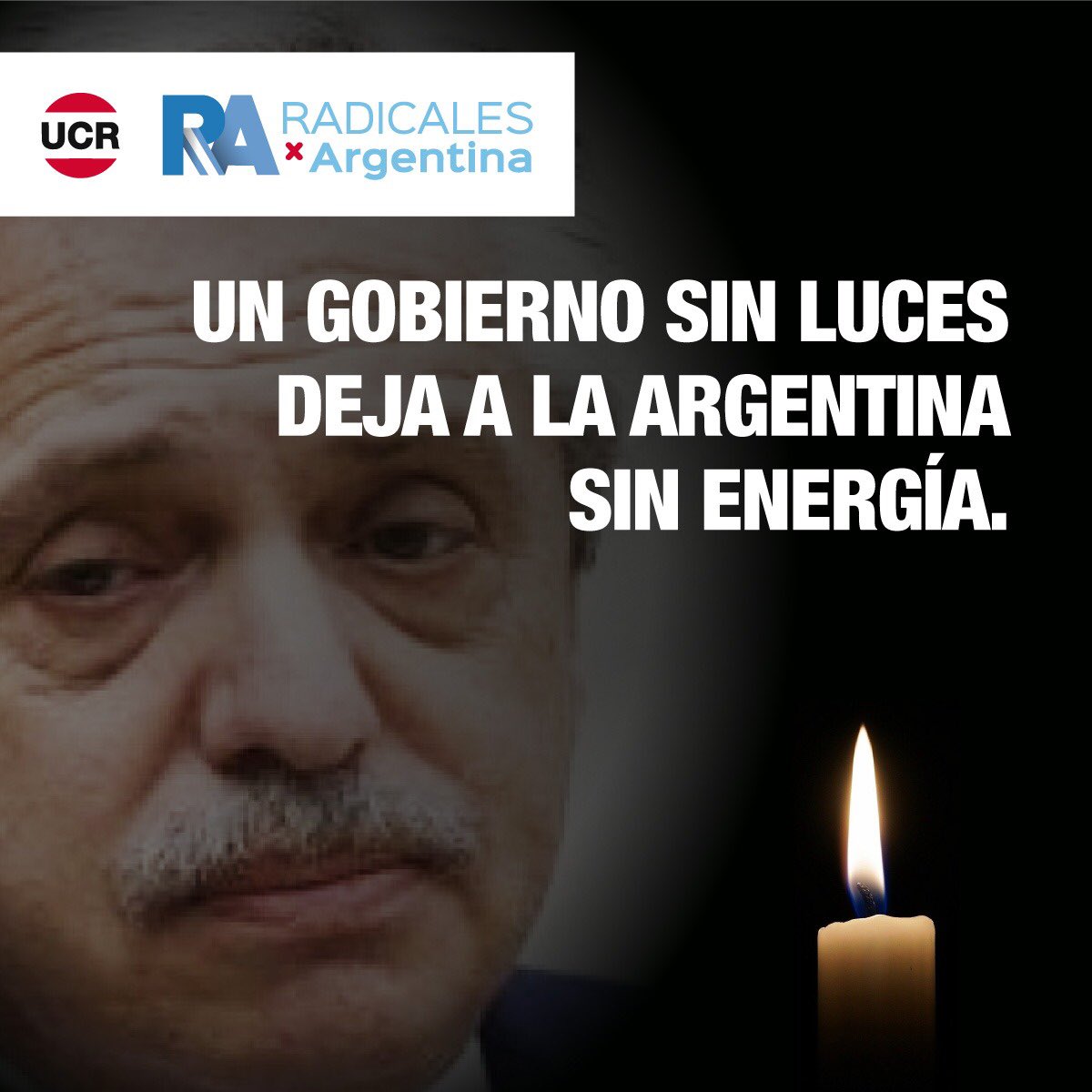 radicalesxarg's tweet photo. La desinversión en el sector energético es un grave error del gobierno que deja a los argentinos sin energía en plena ola de calor. Es hora de construir una Argentina que mire al futuro. #RadicalesxArgentina https://t.co/avWLJqNgkl