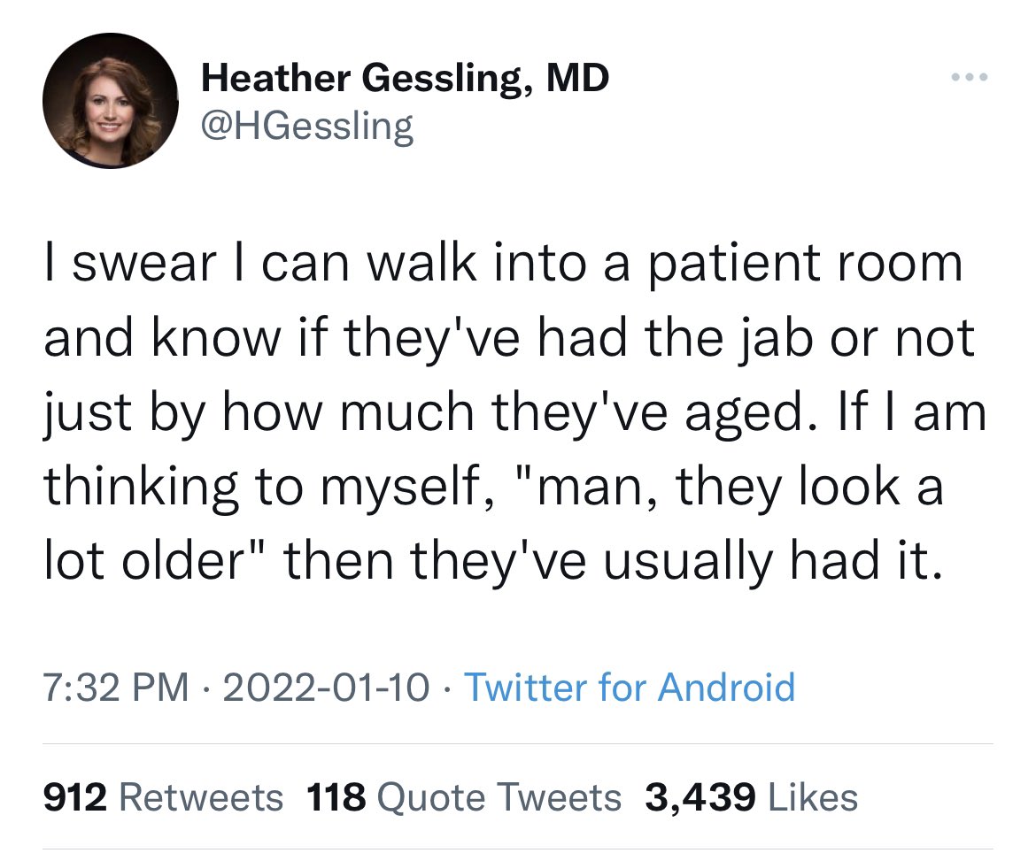 🙄…I swear I can walk into a patient room &amp; know if they had the jab or not just by how much they are intubated. If I am thinking ‘man, they look really intubated’ then they usually haven’t had it. 🤨
