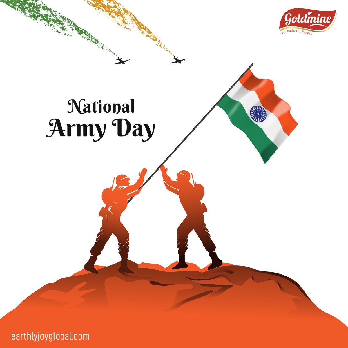 🇮🇳🎉 Let us celebrate Indian Army Day by saluting all the army men for their bravery, dedication, and patriotism. Happy Indian Army Day!🇮🇳🎉 
.
.
#indianarmy #india #indian #jaihind #army #indianarmyday #indianarmyforces