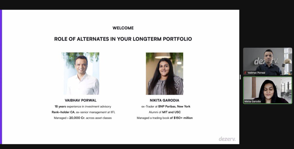 sandeepjethwani's tweet photo. @dezervHQ’s first members only session on alternative assets 🎉 https://t.co/DkVzvrLXqC