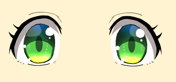 risukemolilith's tweet image. ＃イラスト　
今週は目の練習をしていました！塗れているでしょうか？