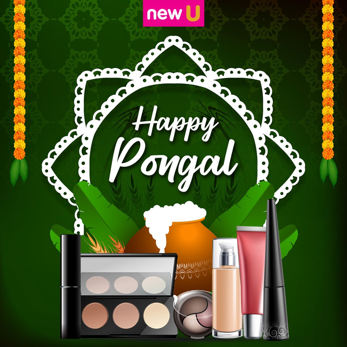 Wishing you all an abundance of good luck &amp; prosperity on this auspicious occasion of Pongal🌿
May this festival lighten your life with warmth,joy &amp; happiness☀️

Power up your Pongal shopping at your nearest NewU Store with exciting deals, gifts &amp; more!

#HappyPongal #Pongal2022