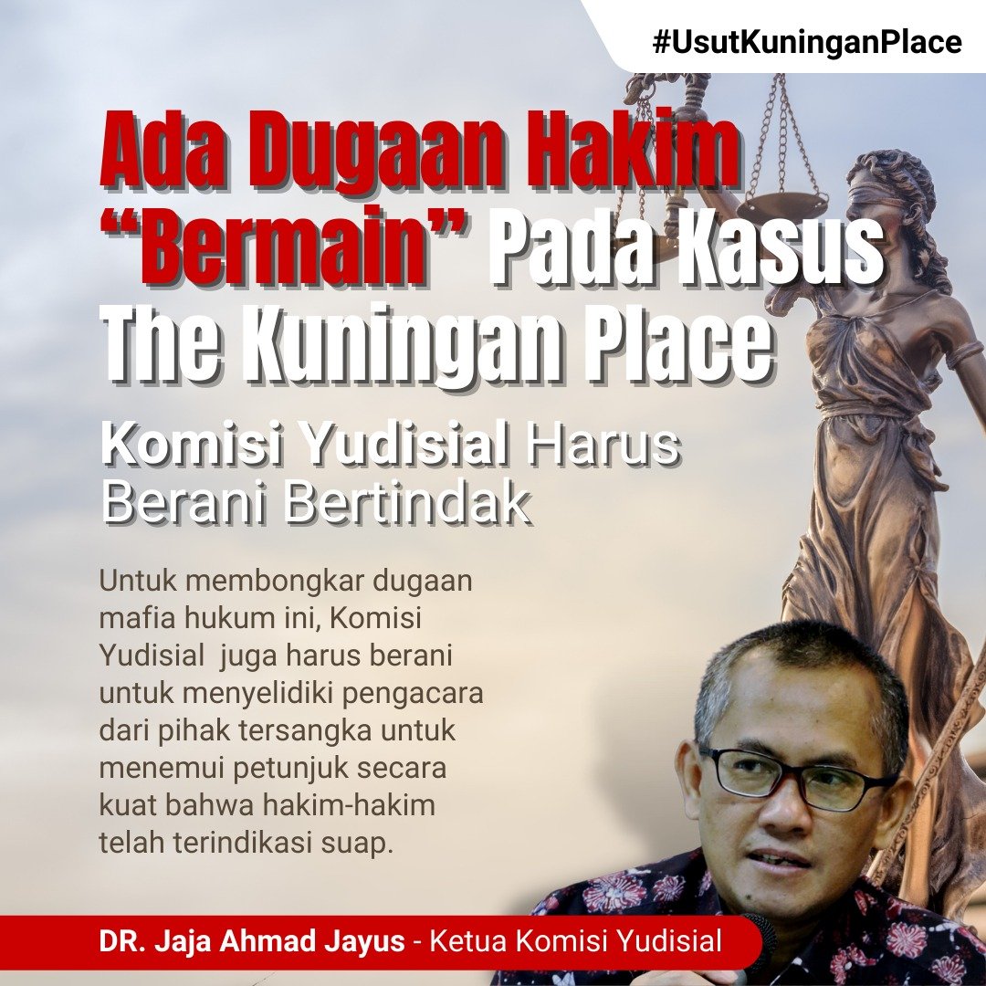 pembantujawa's tweet photo. Ada dugaan hakim "Bermain" pada Kasus The Kuningan Place

#UsutKuninganPlace https://t.co/ppDYIqiMMO